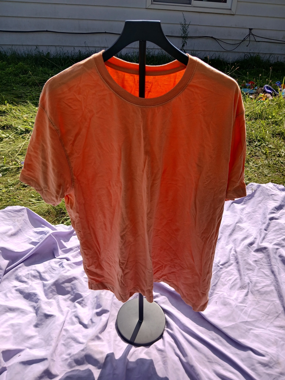 Men's Orange Crew Neck T-Shirt